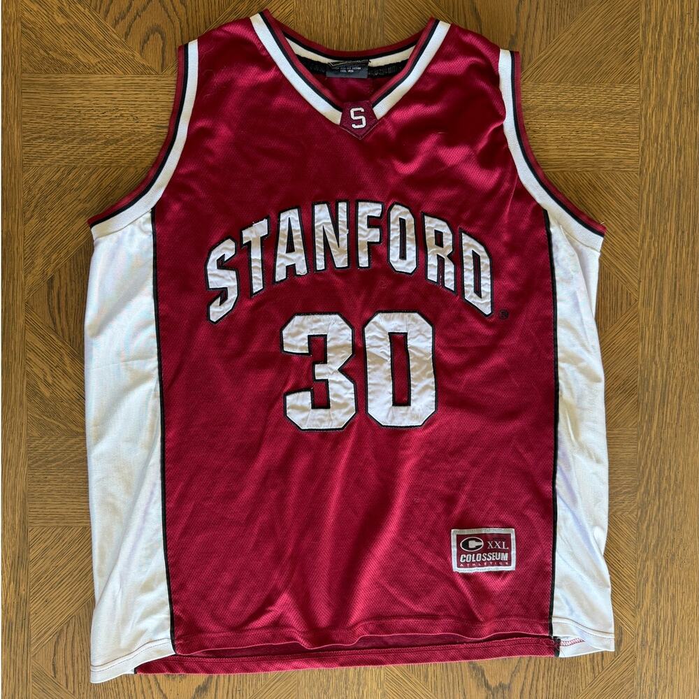 Vintage Stanford Cardinal Basketball Jersey Colosseum XXL